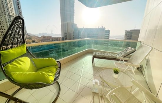 Studio on JBR, SEA view, Large Terrace