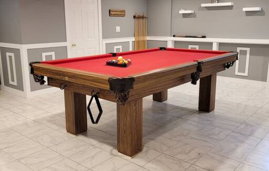 Basement entertainment area.