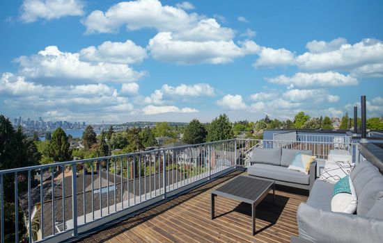 3BR 3BA Modern Cityscape- Rooftop Patio with Waterview,Near Stadium