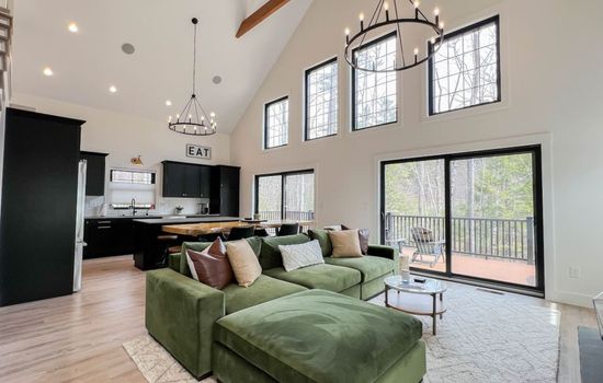 Luxury open concept living room - brand new