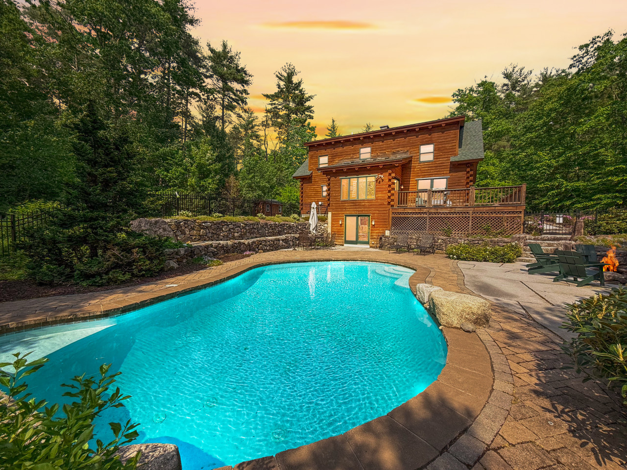 View of Private Pool House Rental - Blissful Mountain Geta | Lake.com Rentals ...