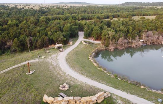 Top of Dam Lake Godstone Drone