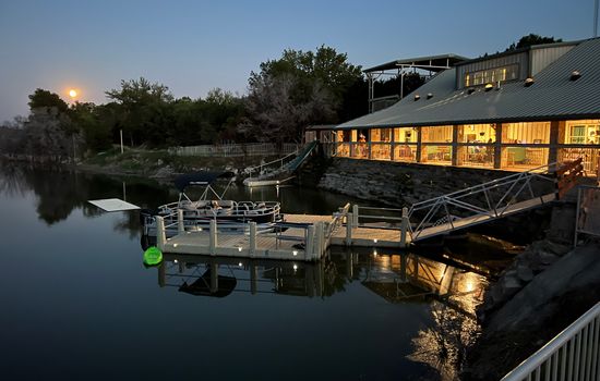 Lake Godstone Moon Over Lodge