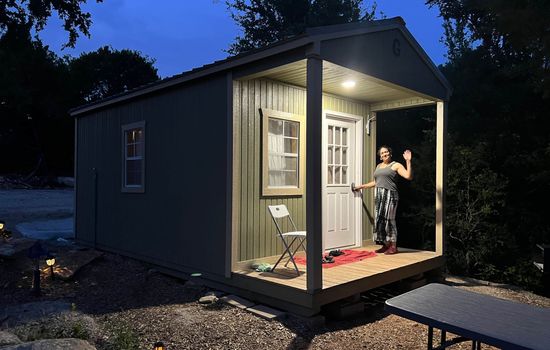 Lake Godstone Reflection Cabin Porch
