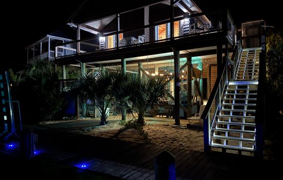 Night view from dock