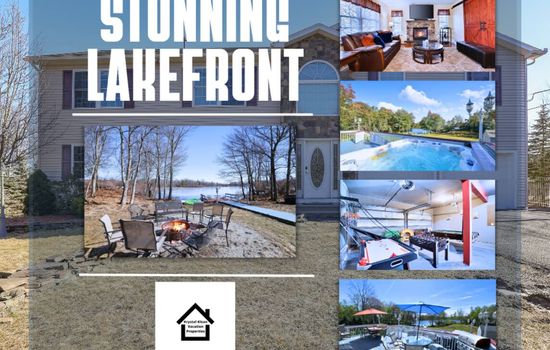 Stunning Lakefront, 1 King, 3 Queens, 3 Double