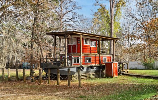Shipwreck with Upper Deck & Kayaks & Canoes