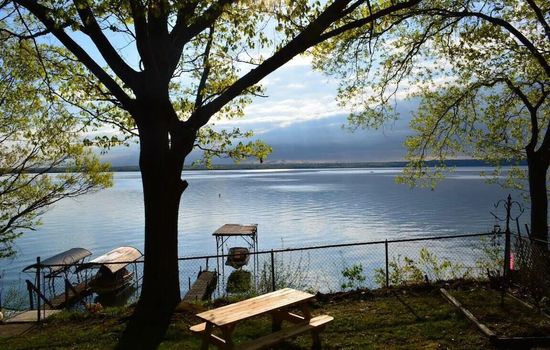 Lake view from the deck (photo taken by renter)