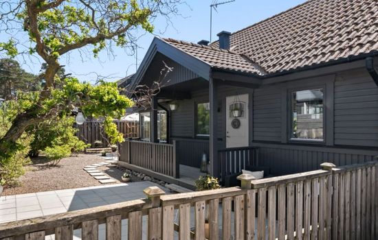 "Paradisvägen" direkt am Strand