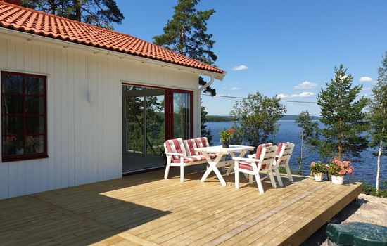 Schönes Ferienhaus am See Runn