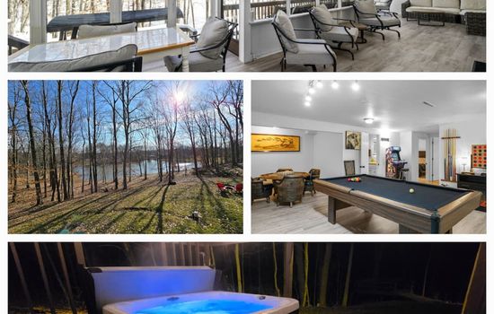 White Tail Run At Heron Hill Retreat Hot Tub Lake!