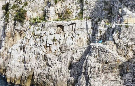 Villa mit Blick auf das Meer an der Amalfiküste