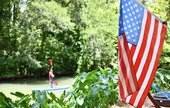 Freedom is Paddle Boarding the Peaceful Cibolo Creek