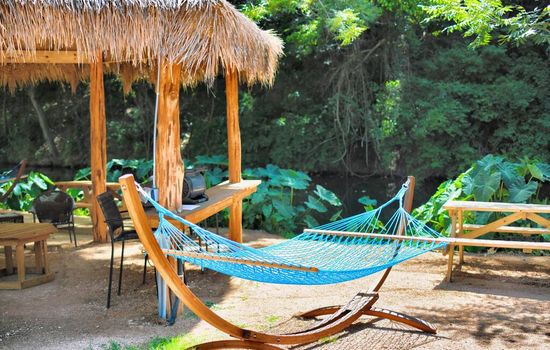 Each cabanas has it's own hammock.