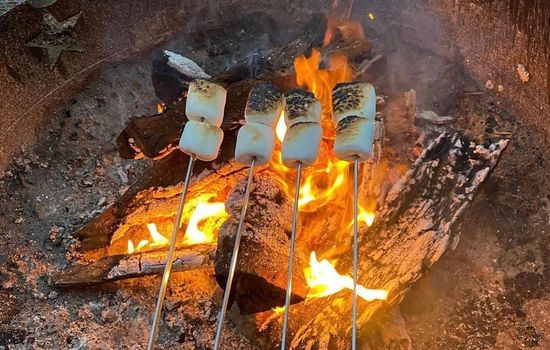 Roast marshmallows under the big starry Texas sky!