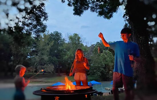Roast some s'mores with the family