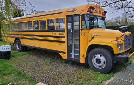 Ungewöhnliche Übernachtung in einem authentischen amerikanischen Schulbus