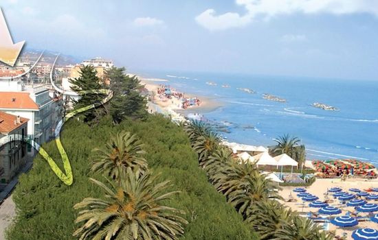 Appartement mit Garten und Meerblick