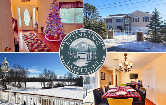 Stunning Lakefront, 1 King, 3 Queens, 3 Double