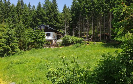 in Kliening mit Grill, Garten