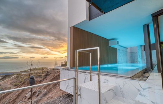 mit überdachtem Pool in Tijoco Bajo