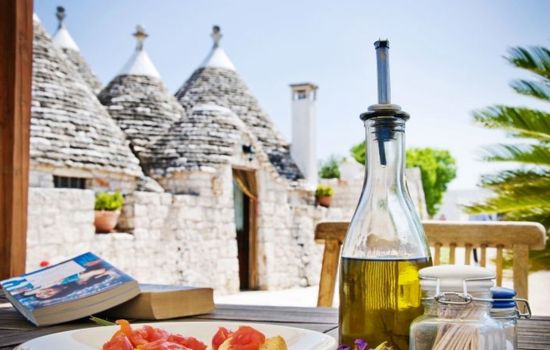 Trullo degli Archi, Entspannung und Essen und Wein