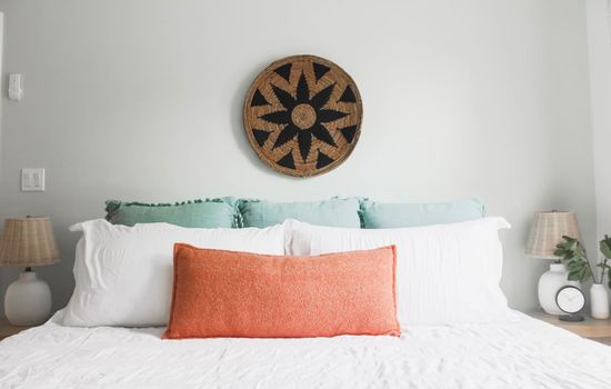 This is the king size bed in the first bedroom, a wonderful spot to lay your head each night