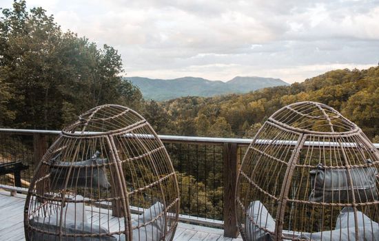 Enjoy peaceful and scenic views from comfortable seating!