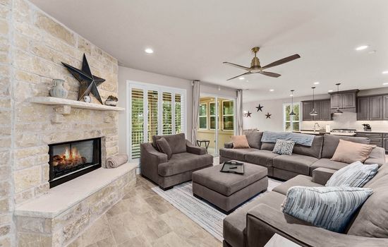 Modern Ranch Style Living Room