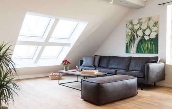 Hochwertige, helle FeWo mit Meerblick am Deich