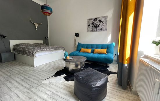 Design Apartment II, hell, 35 Quadratmeter, Zentral zu Grenze Altstadt Park, Gr