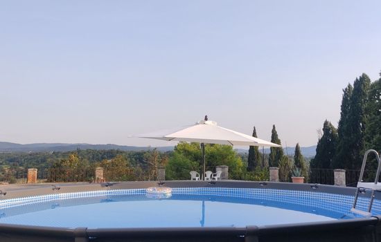 Historische Villa auf dem Lande in den toskanischen Hügeln