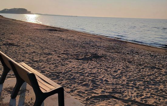 Sunset at the beach is only 2 minutes from your front door!