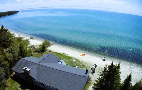 120ft of your own sandy beach and gentle slope in the water