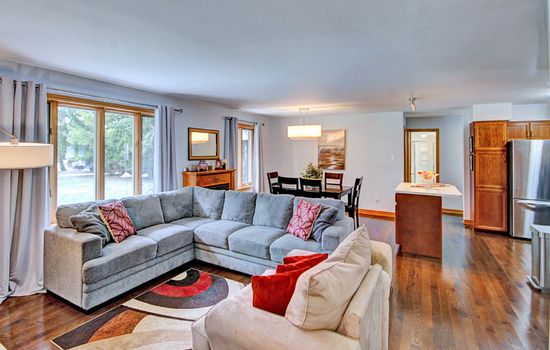 Where everyone stays connected—from kitchen to couch