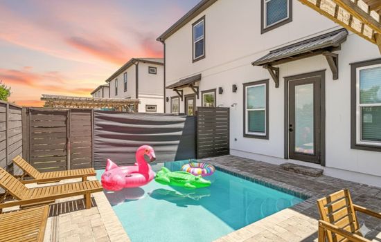 Enjoy privacy in a heated, saltwater pool!