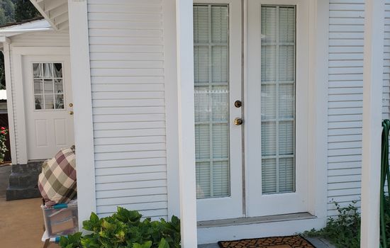 French door entrance.