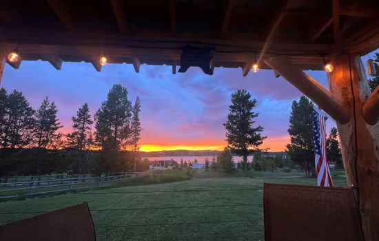 Fall sunsets from the deck
