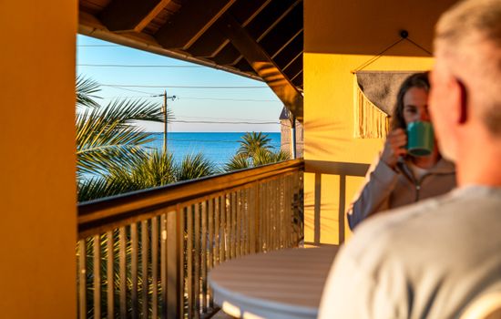 The balcony: everyone's favorite spot for Gulf gazing