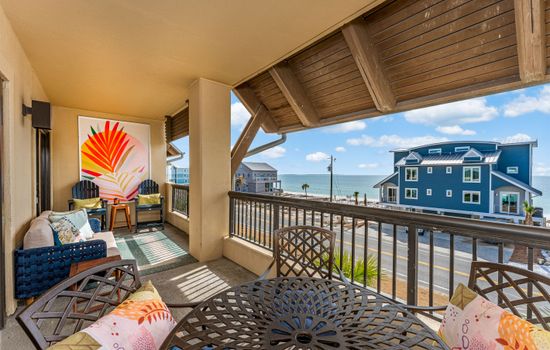 The huge balcony is everyone's favorite spot!