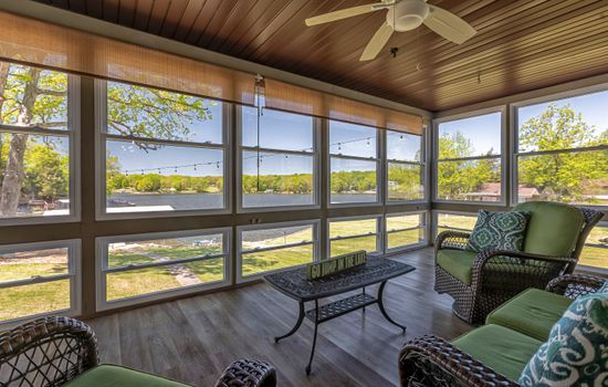 Ample sun room seating 