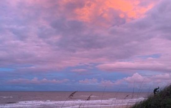 Ocean Clouds reflecting Sunset