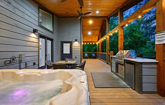 Beautiful porch is ideal for time spent with loved ones