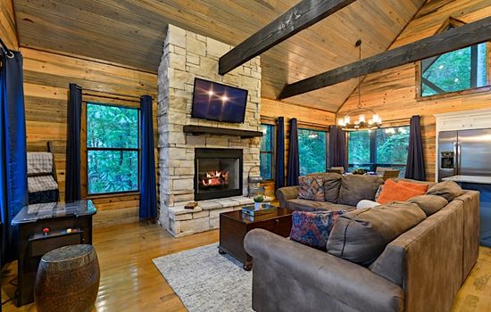 Welcome to Higher Ground a cozy cabin elevated in the tall pines of the Ouachita Forest