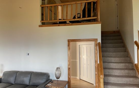 Upstairs has 2nd bathroom and loft or reading area