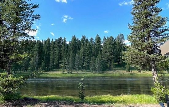 Relax under the stars at the Rivers Edge in the hot tub!