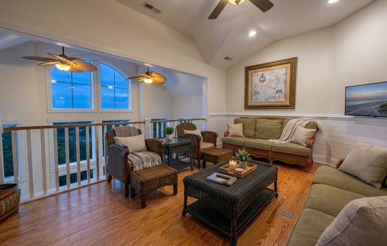 Elegant Staircase & Private Elevator Access — Effortless Multi-Level Living for Groups of All Ages at The Hemingway, OBX