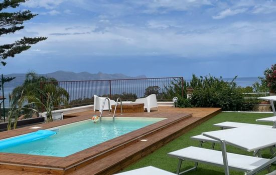 Villa Panorama del Golfo mit privatem Pool und Grillplatz