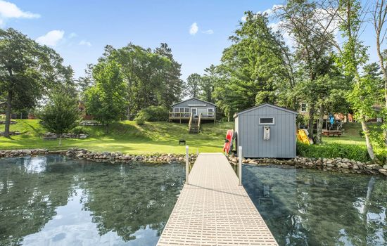 Property view from lake 