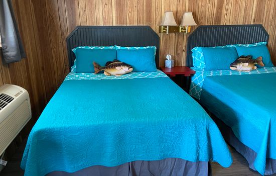 Two Queen beds. Updated Bedding.